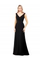 Cheapest V-Neckline Chiffon Prom Dress with Draped Bodice UK