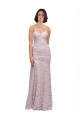 Cheapest Floor Length Long Mermaid Lace Prom Dress with Low Back UK