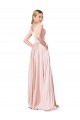 Cheapest A-Line Off the Shoulder Sweetheart Satin Prom Dress UK