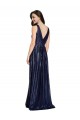 Cheapest Long V-Neck Sparking Sequin Prom Dress with Low V-Back UK