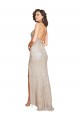 Cheapest Ruched Back Mermaid Sparkling Sequin Prom Dress with Beaded Spaghetti Straps UK