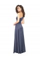 Cheapest Draped Silky Satin Prom Dress with Tied Waist UK