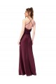 Cheapest Cowl Back V-Neck Silky Satin Prom Dress UK