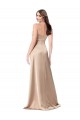 Cheapest Silky Satin Prom Dress with Draped Surplice Bodice UK