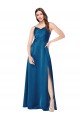 Cheapest Cowl Neck Salky Satin Prom Dress UK