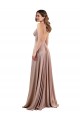 Cheapest Long A-Line Plunge V-Neckline Spandex Prom Dress with Slit UK