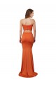 Cheapest Strapless Bandeau Bodice Long Spandex Prom Dress UK