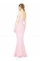 Cheapest Full Length Off the Shoulder Prom Dress with Twist Front UK