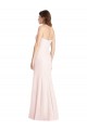 Cheapest Strapless Crepe Trumpet Prom Dress with Front Slit UK