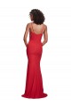 Cheapest Spaghetti Strap Slip Neckline Crepe Prom Dress UK