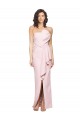 Cheapest Strapless Long Full Length Ruffles Low Back Crepe Prom Dress UK