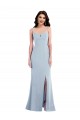 Cheapest Flattering Trumpet Maxi Crepe Prom Dress with Front Slit UK