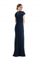 Cheapest Soft Bow Blouson Bodice Trumpet Crepe Prom Dress UK