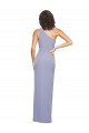 Cheapest Floor Length One Shoulder Crepe Prom Dress with Pencil Skirt and Side Split UK