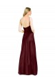 Cheapest Sleek Spaghetti Straps V-Neck Stretch Satin Prom Dress with Center Front Slit UK