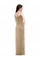 Cheapest Asymmetrical One Shoulder Velvet Maxi Slip Prom Dress UK